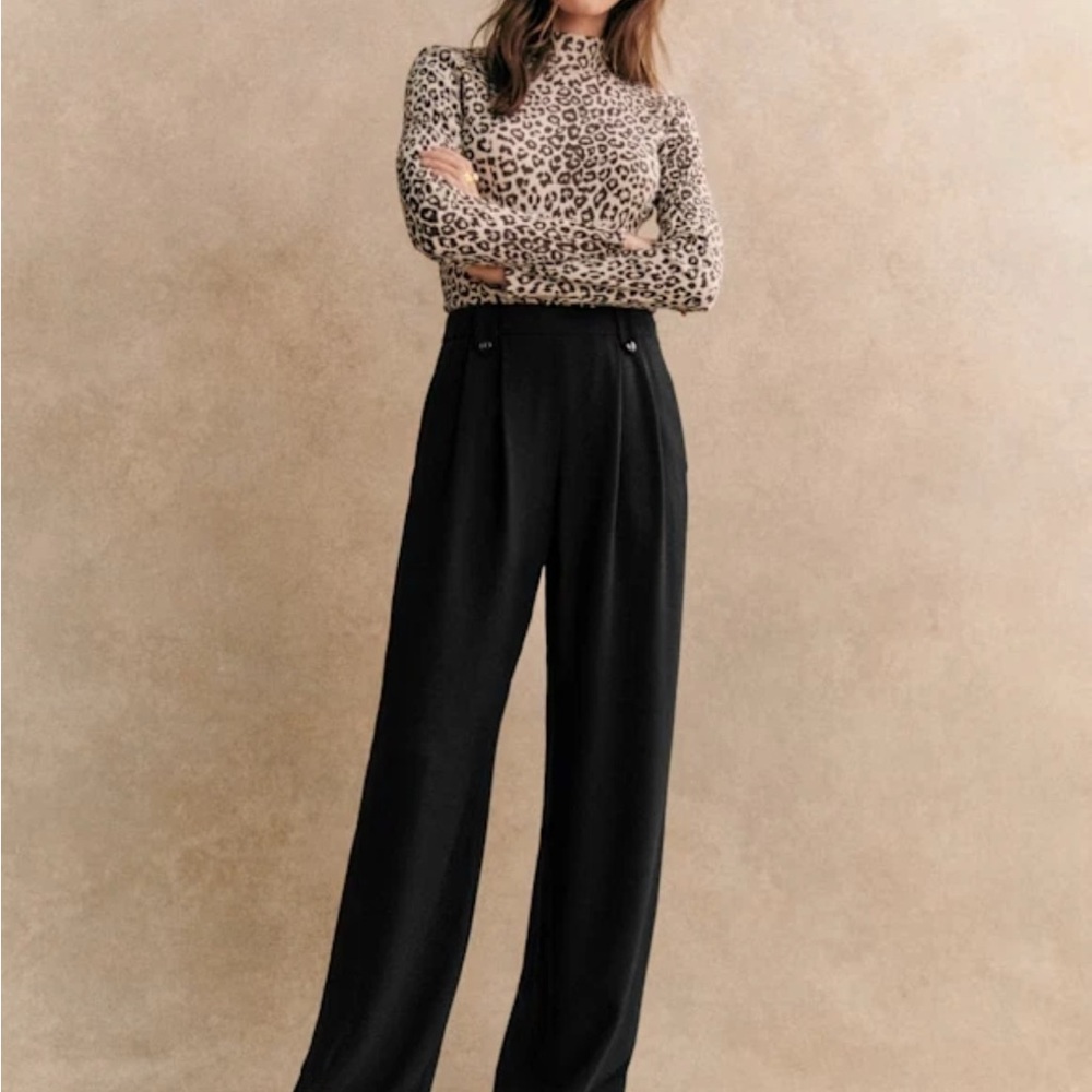 Sézane LouLou Trousers Black
